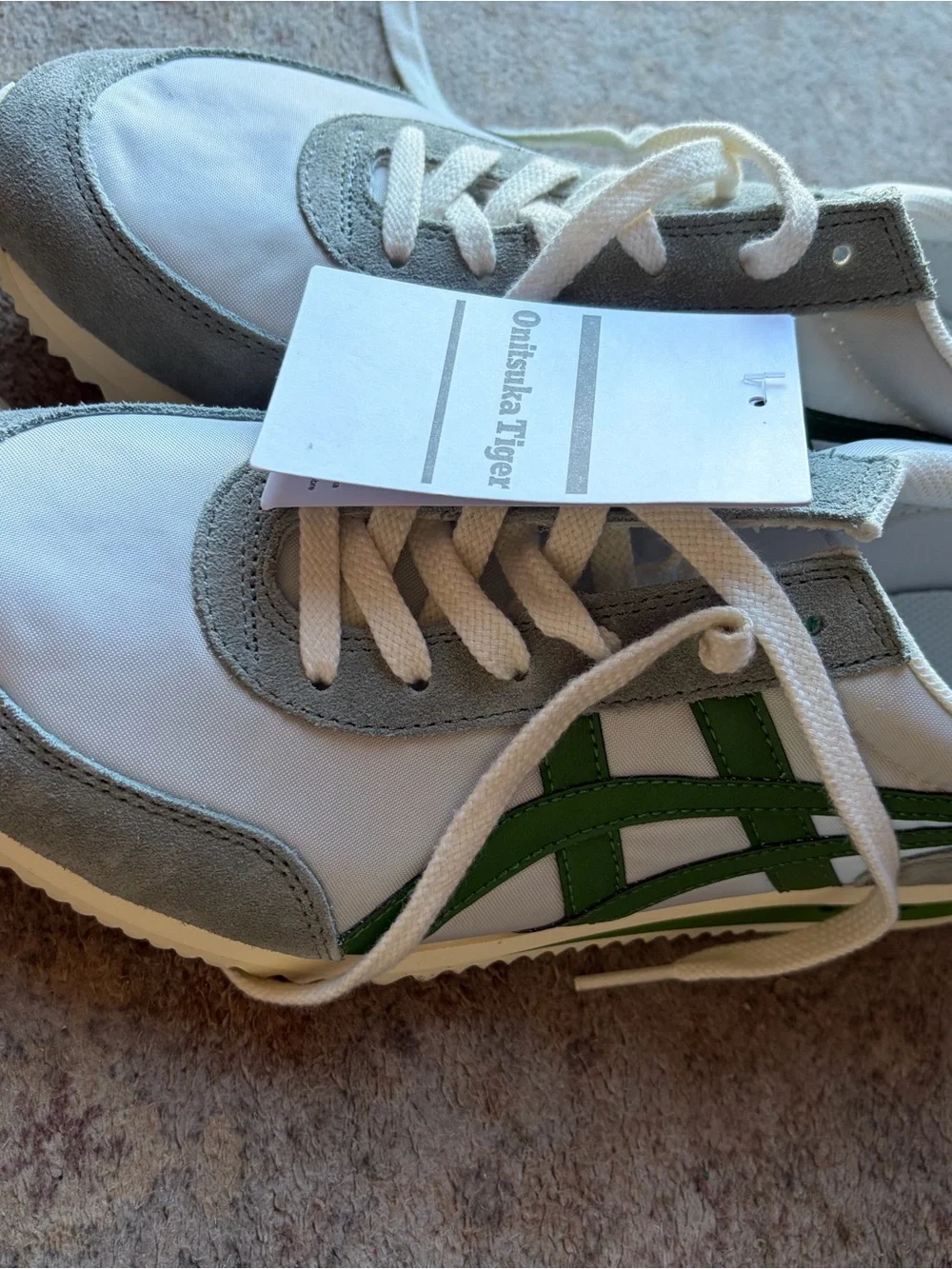 Brand new in box - Onitsuka Tiger New York  Retro Runner Sneakers - Green & Gray